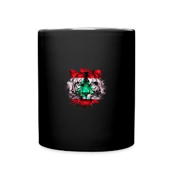 Libanon - Tasse einfarbig - Schwarz - Vorne