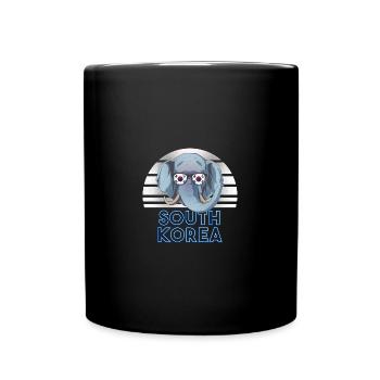 Corée du Sud - Mug uni - noir - Devant