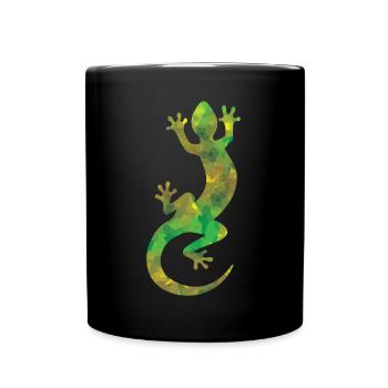 Lizard camouflage - Full Colour Mug - black - Front