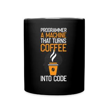 Drôle de programmeur sort - Mug uni - noir - Devant