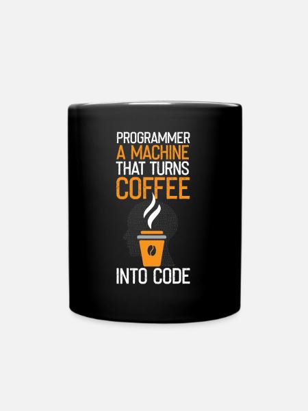 Lustiger Programmierer Spruch - Tasse einfarbig - Schwarz