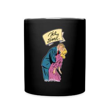 Happy End - Tasse einfarbig - Schwarz - Vorne