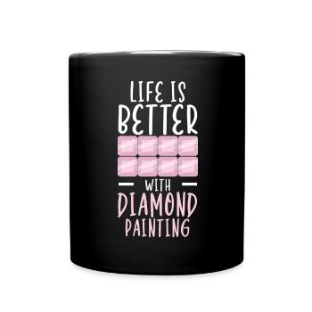 Diamond Painting Tools Diamond Painter - Full Colour Mug - black - Front