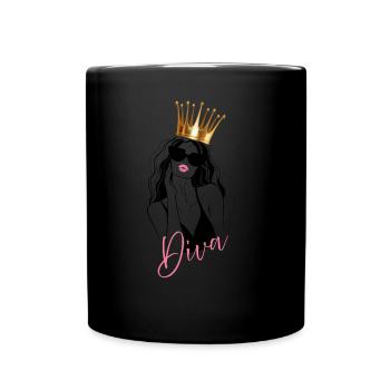 Diva Girl - Tasse einfarbig - Schwarz - Vorne