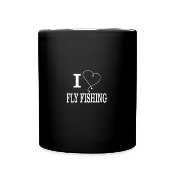 I love fly fishing - Mug uni - noir - Devant