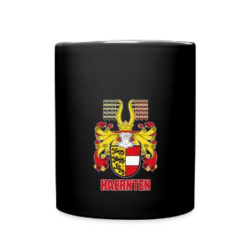 Carinthia Austria Flag Coat of Arms Lion - Full Colour Mug - black - Front