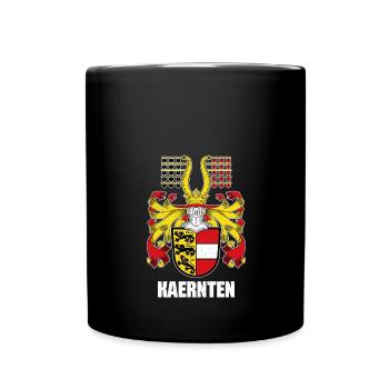 Carinthia Austria Flag Coat of Arms Lion - Full Colour Mug - black - Front