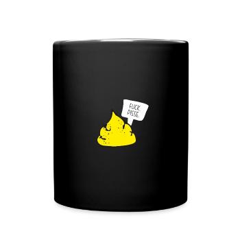 Putain de pisse, la façon directe de dire ce que tu penses. - Mug uni - noir - Devant