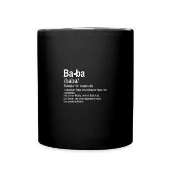 Baba Türkischer Vater Baba hediye - Tasse einfarbig - Schwarz - Vorne