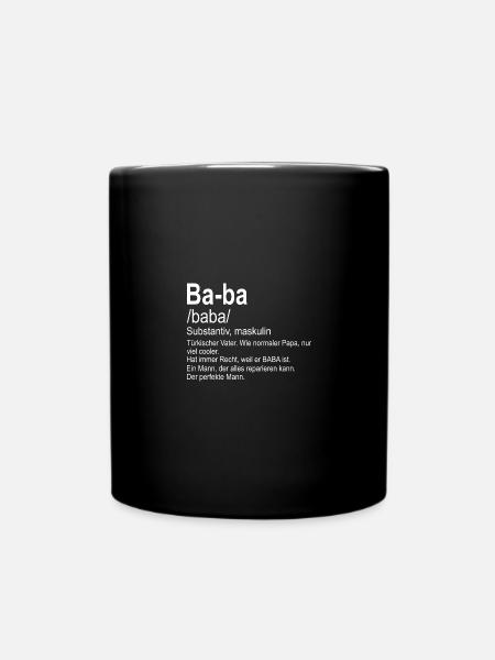 Baba Türkischer Vater Baba hediye - Tasse einfarbig - Schwarz