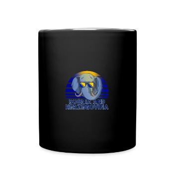 Bosnien und Herzegowina - Tasse einfarbig - Schwarz - Vorne