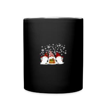 Gnome Elves Holidays Christmas - Full Colour Mug - black - Front