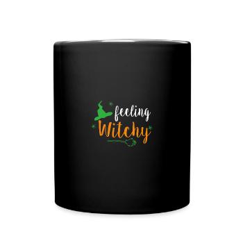 Feeling Witchy T-Shirt - Tasse einfarbig - Schwarz - Vorne