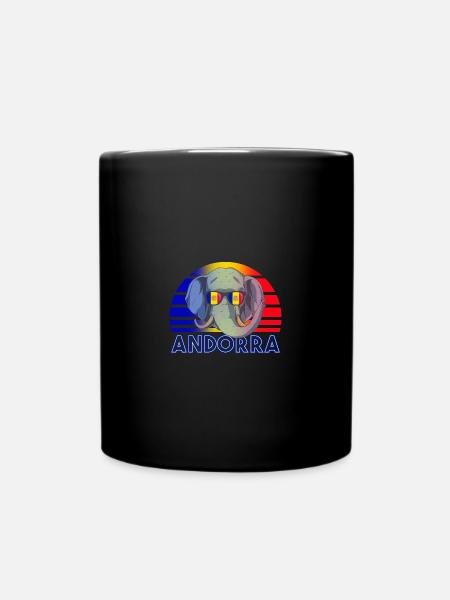 Andorra - Tasse einfarbig - Schwarz