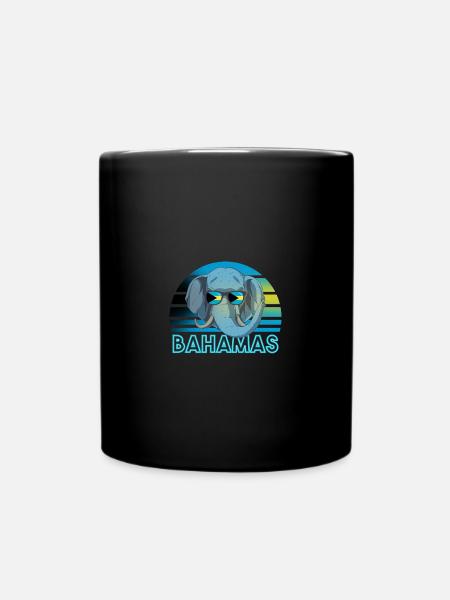 Bahamas - Tasse einfarbig - Schwarz