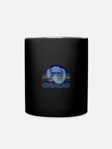 Curaçao - Tasse einfarbig - Schwarz