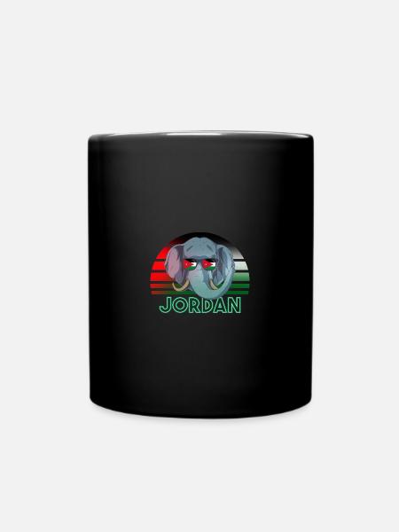 Jordanien - Tasse einfarbig - Schwarz