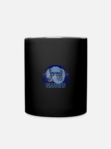 Nauru - Tasse einfarbig - Schwarz