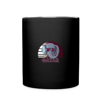 Qatar - Full Colour Mug - black - Front