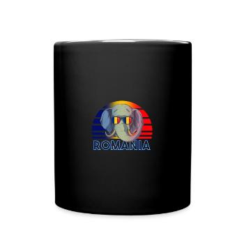 Romania - Full Colour Mug - black - Front