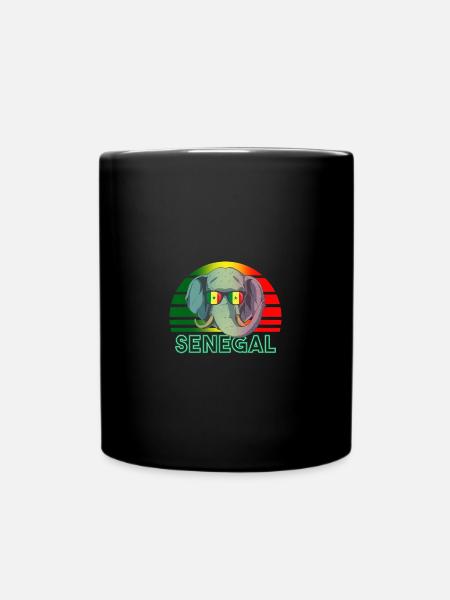 Senegal - Tasse einfarbig - Schwarz