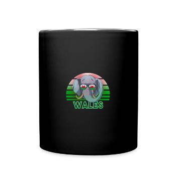 Wales - Tasse einfarbig - Schwarz - Vorne