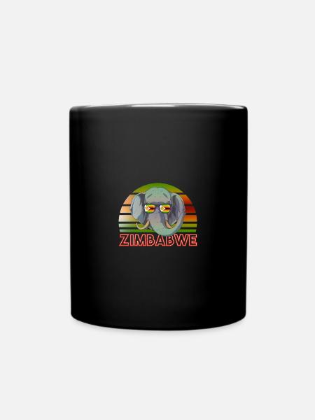 Simbabwe - Tasse einfarbig - Schwarz
