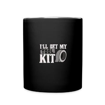 I get my toolbox Gaffa tape - Full Colour Mug - black - Front