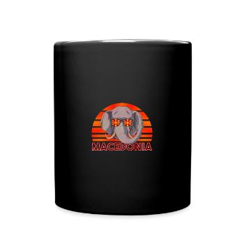 Macédoine - Mug uni - noir - Devant