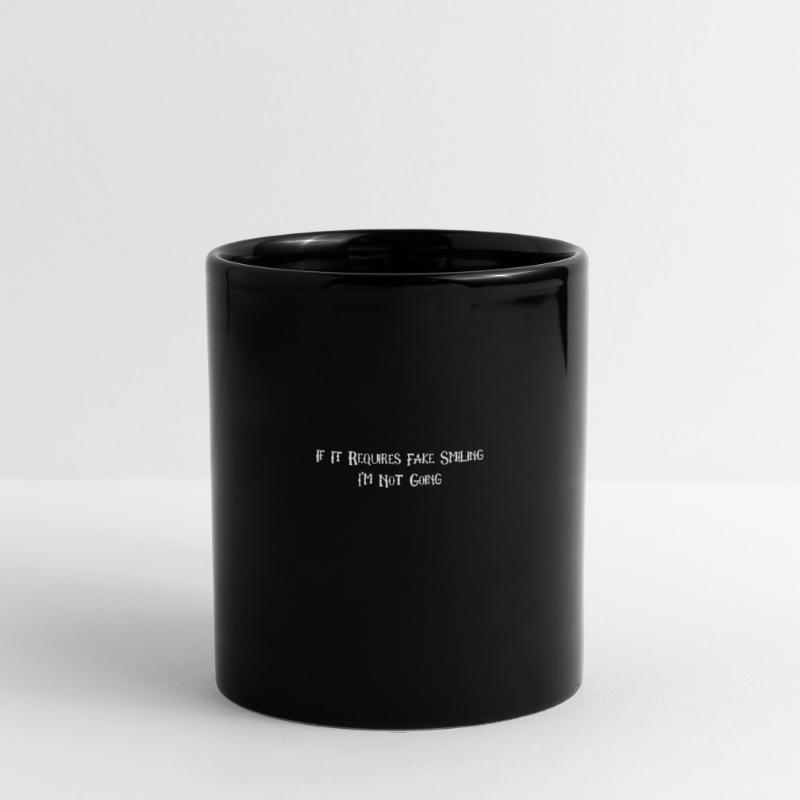 Goth When It Requires a False Smile Go Full Colour Mug