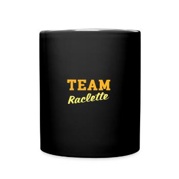 Team raclette - Mug uni - noir - Devant