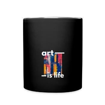 art is life - Full Colour Mug - black - Front