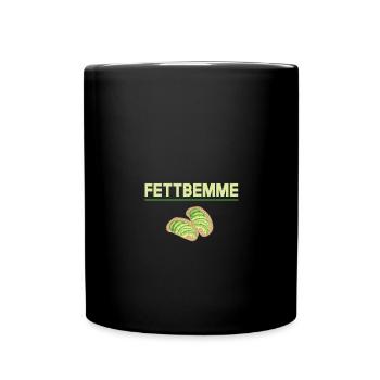 Fettbemme Ostdeutsche Spezialität - Tasse einfarbig - Schwarz - Vorne