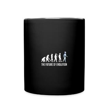 the future of evolution roboter - Tasse einfarbig - Schwarz - Vorne
