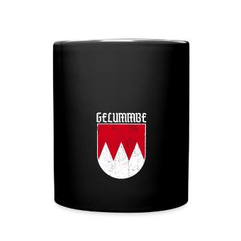 gelummbe fränkisch - Tasse einfarbig - Schwarz - Vorne