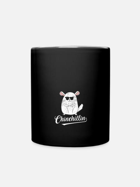 Chinchilla - Tasse einfarbig - Schwarz