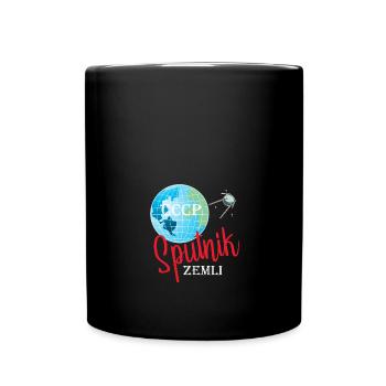 Sputnik Space Design - Full Colour Mug - black - Front