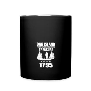 Oak Island Kanada Hunting - Tasse einfarbig - Schwarz - Vorne