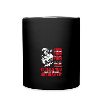Spartan Molon Labe - Full Colour Mug - black - Front
