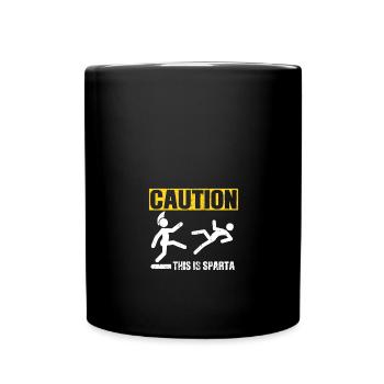 Spartan Molon Labe - Full Colour Mug - black - Front