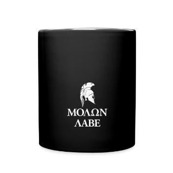 Spartan Molon Labe - Full Colour Mug - black - Front