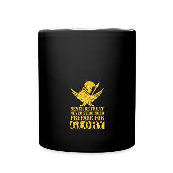 Spartan Molon Labe - Full Colour Mug - black - Front
