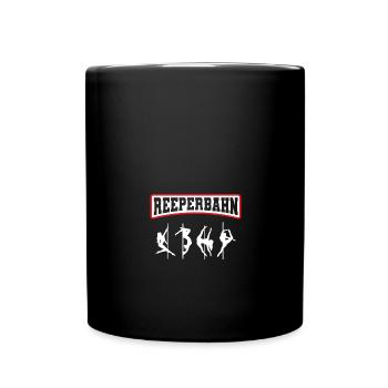 Cooles Reeperbahn St. Pauli Design - Tasse einfarbig - Schwarz - Vorne