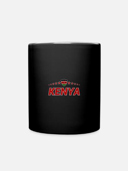 Kenia - Tasse einfarbig - Schwarz