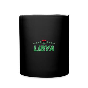 Libyen - Tasse einfarbig - Schwarz - Vorne