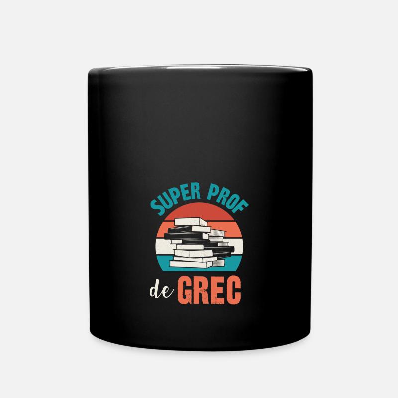 super prof de grec - Mug uni - noir