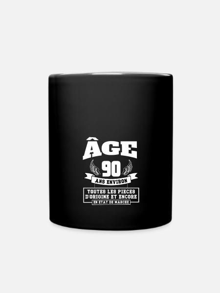 90 ans environ - Mug uni - noir