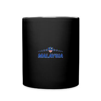 Malaysia - Tasse einfarbig - Schwarz - Vorne