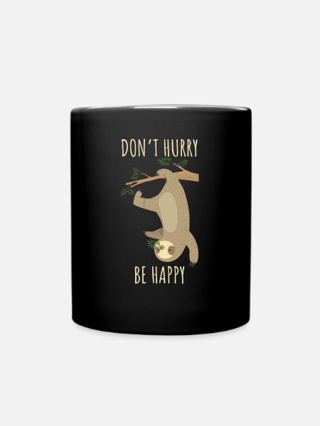 sloth - Full Colour Mug - black