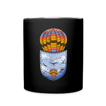 Balloon Chest Bag Balloonist Hot Air Balloon - Full Colour Mug - black - Front